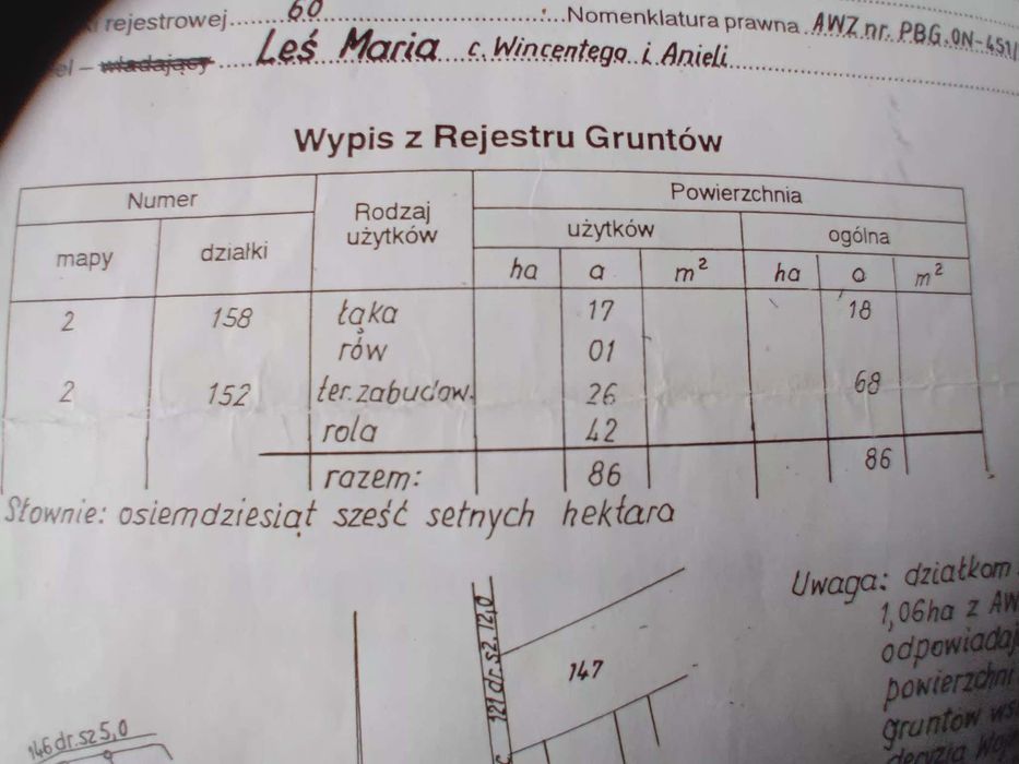 Działka budowlana 18ar Łukowa koło Chęciny - Widok 6