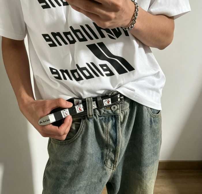 Ремінь Enfants Riches Déprimés (ERD) Checkerboard Face Belt opium skate drip drill archive y2k