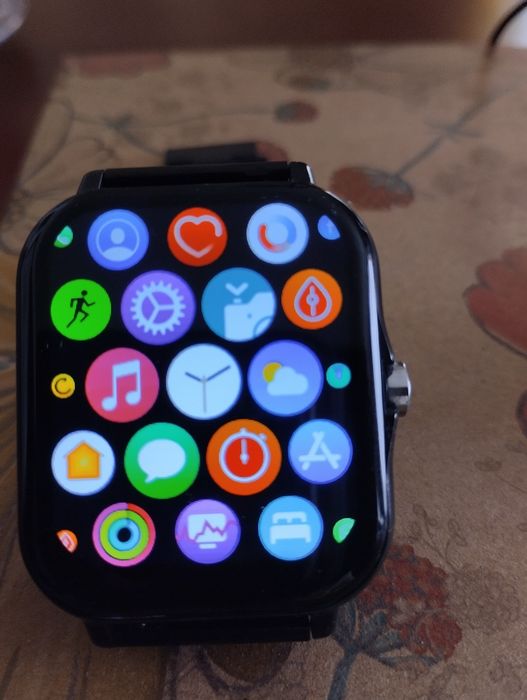 Smartwatch relógio com bracelete metálica ajustável. Como novo.Excelen