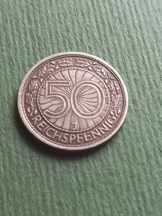 Niemcy - 50 fenigów 1927 r. -Hamburg - J