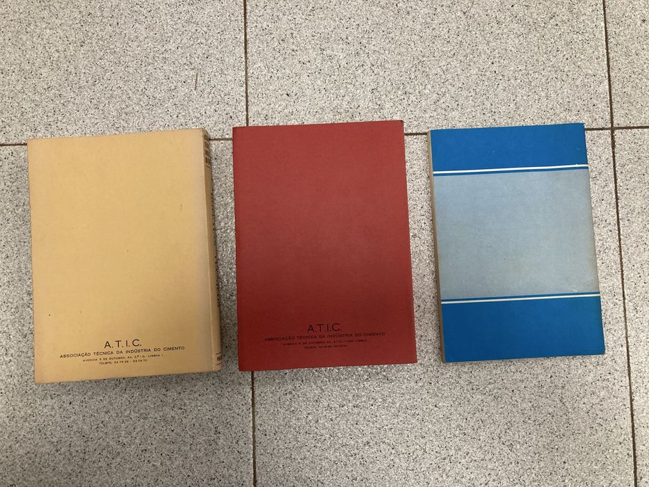 3 Livros Assoc.Técnica Indústria Cimento