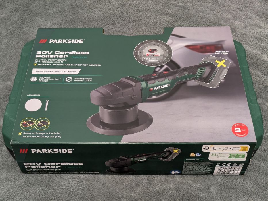Polerka Parkside  20 V, PPMA 20-Li C3
