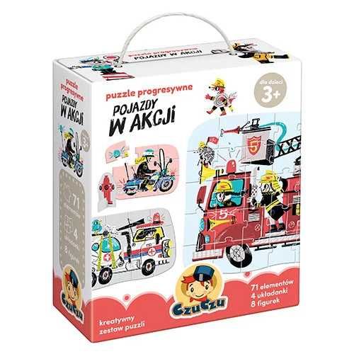 Puzzle Progresywne “Pojazdy W Akcji”