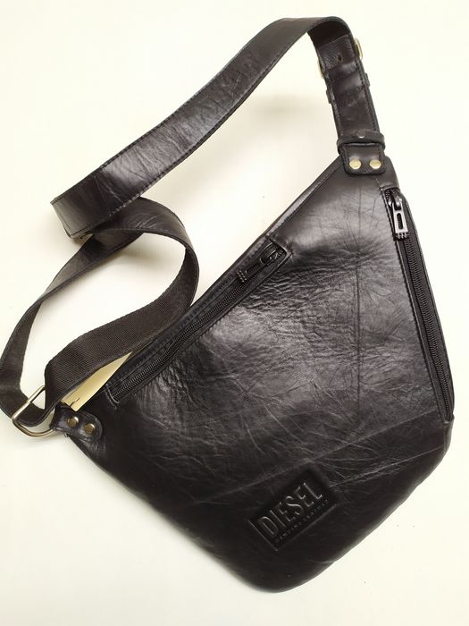 Сумка мужская кожаная, через плечо DIESEL