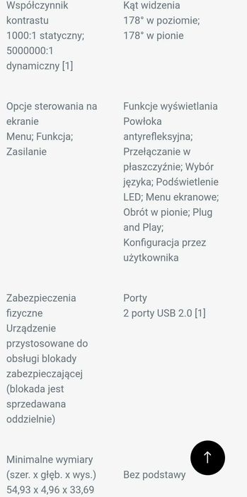 Monitor bez podstawy LED HP E232 23"