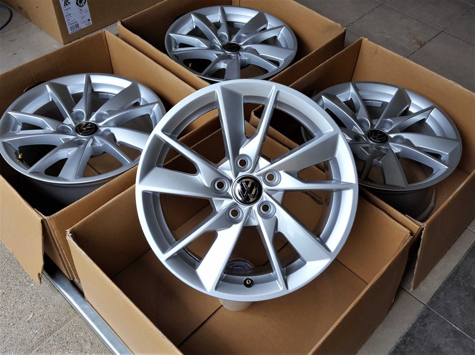 Alufelgi 16 5x112 VW Golf Passat Tiguan Jetta Touran Caddy T-Roc Nowe Oryginalne ! 217#