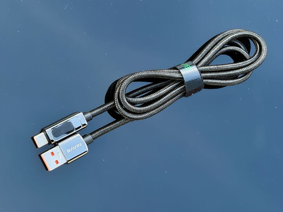 Kabel Usb – Usb-C Bavin CB255 | 65W Fast Charge | LED Display | Wzmocniony