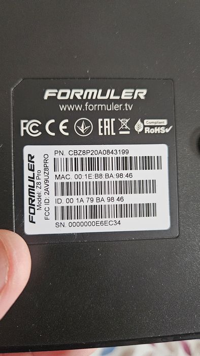 Vendo box Formuler z8 pro