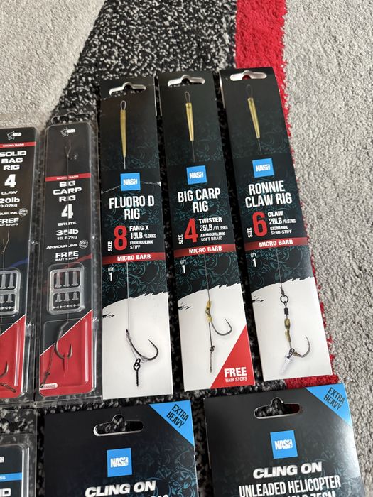 Mega Zestaw Przyponów Karpiowych Nash