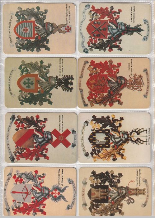 Coleção 30 calendários de bolso heráldica do Exército