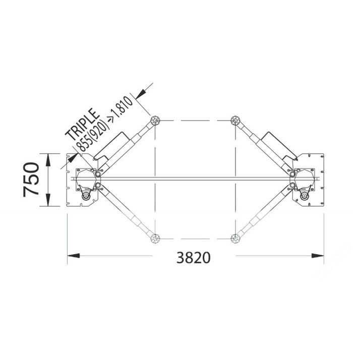 Podnośnik dwukolumnowy śrubowy CASCOS C5S WAGON udźwig 5.0T busy L5 3000mm