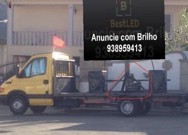 Estrutura de elevação para vídeo  led ate 4m