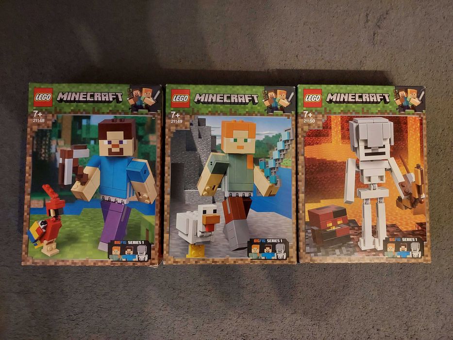 LEGO Minecraft BigFig cała 1 seria!