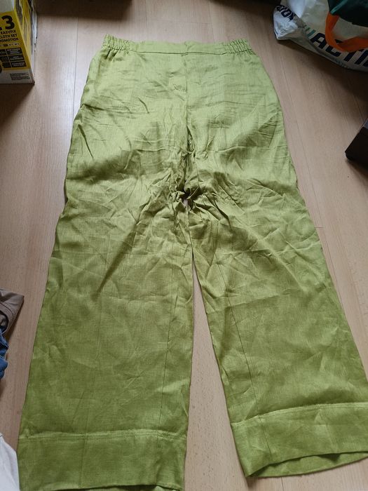 Spodnie len nowe Zara XL