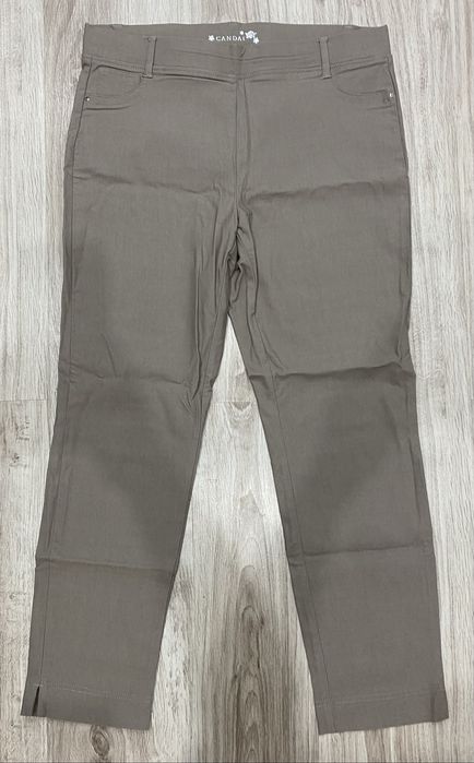 Beżowe spodnie jegginsy C&A xl-xxl wiskoza
