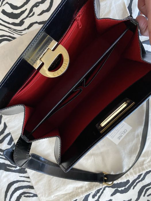 Celine  Вінтажна сумка чорна шкіра