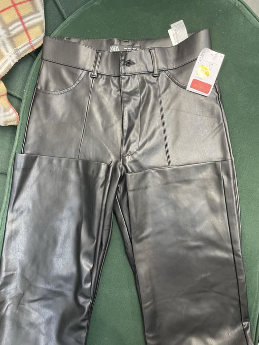 Штани шкіря ZARA