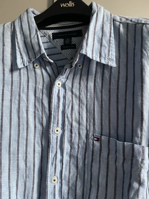 Koszula lniana Tommy Hilfiger roz XL jak 2XL len