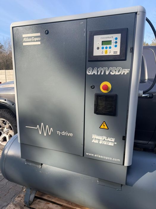 Kompresor śrubowy Atlas Copco GA11 VSD 11kW falownik  1.7m3/min