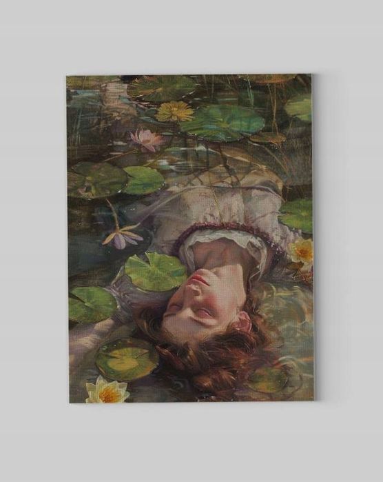 Obraz na płótnie "Kobieta w wodzie" 30x40 cm – elegancka dekoracja