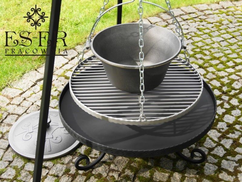 Zestaw PIOTR 50/60 grill, palenisko i kociołek 10,5l żeliwny ES-ER