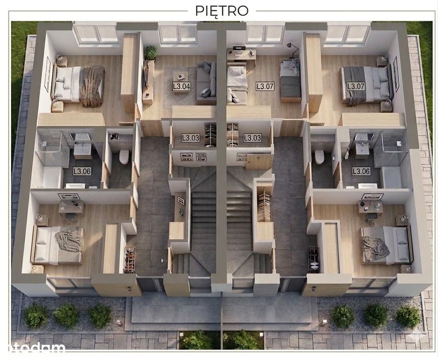 3 pokoje z ogródkiem i garderobą | 64,32m2 | Kobyłka, Jazłowiecka