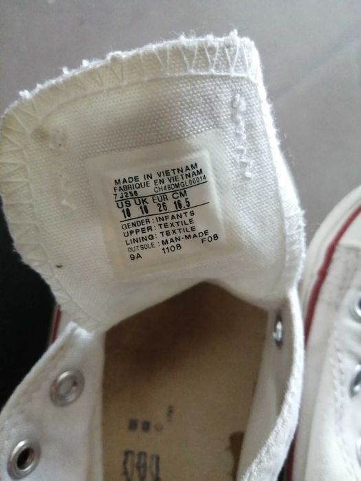 AllStar brancas n. 26 converse