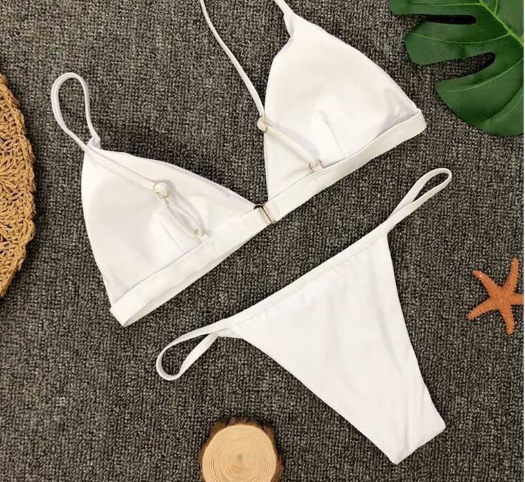 Sexy Bikini Brazylijskie Dwuczęściowy Strój Kąpielowy STRINGI - L