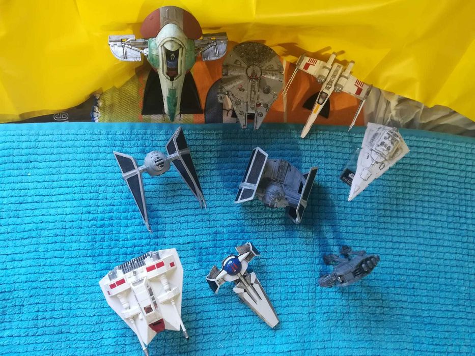Star Wars - 9 peças montadas e pintadas à mão (modelismo)