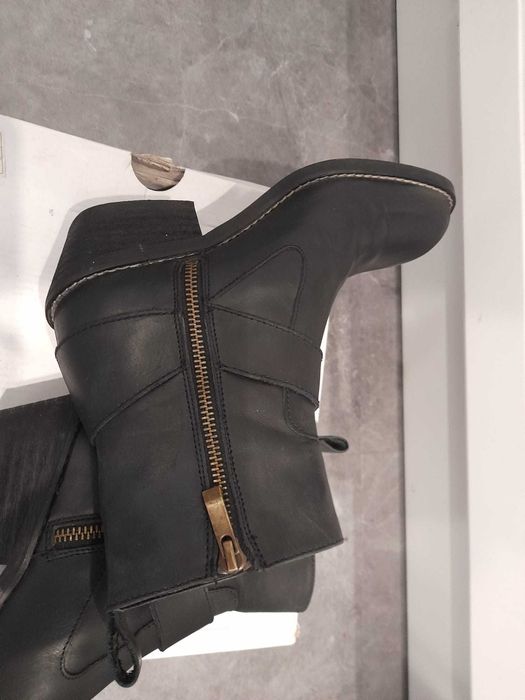 botki kowbojki skóra naturalna