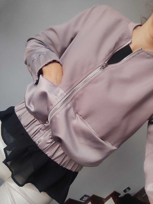 Kurtka Bomberka zamek kieszenie