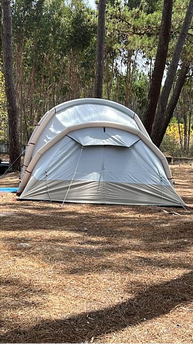 QUECHUA Tenda de Campismo Insuflável Air Seconds 4.1 Fresh & Black 4 Pessoas Bege