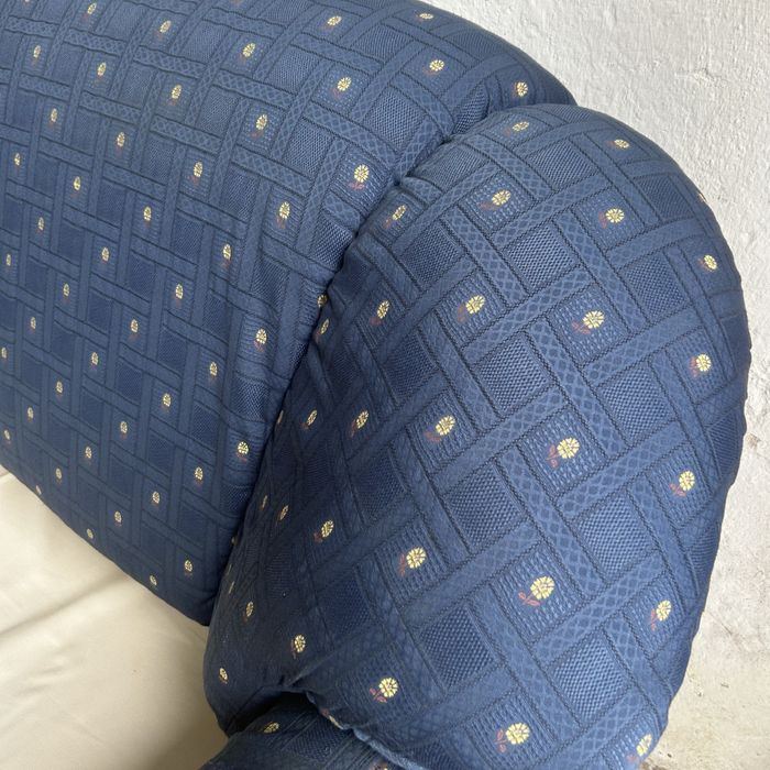 Sofá-Cama 3 Lugares Azul Vintage