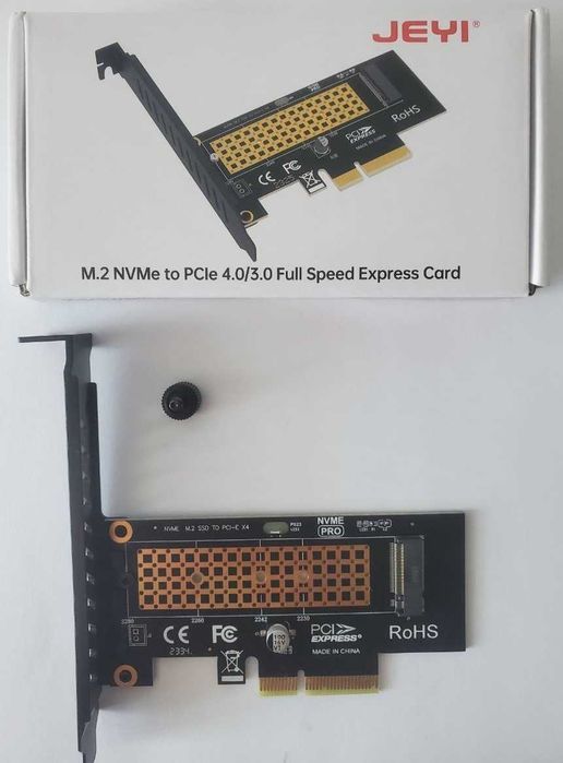 Адаптер Jeyi SK4 SSD M.2 NVMe на PCIe