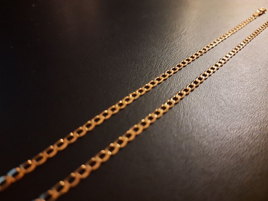 Złoty łańcuszek damski pancerka 333 ZÓŁTE ZŁOTO łańcuszek 46cm!!!