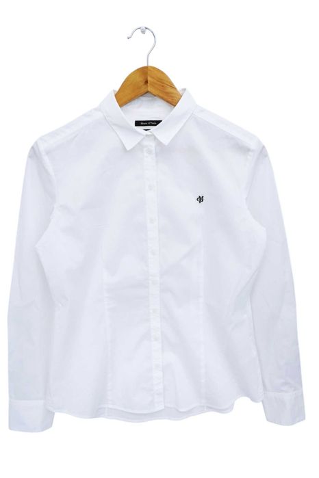 Z98 elegancka biała koszula damska Marc o Polo slim gładka M 38