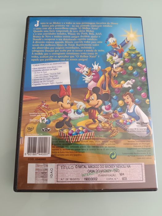 DVD Disney o natal mágico do Mickey