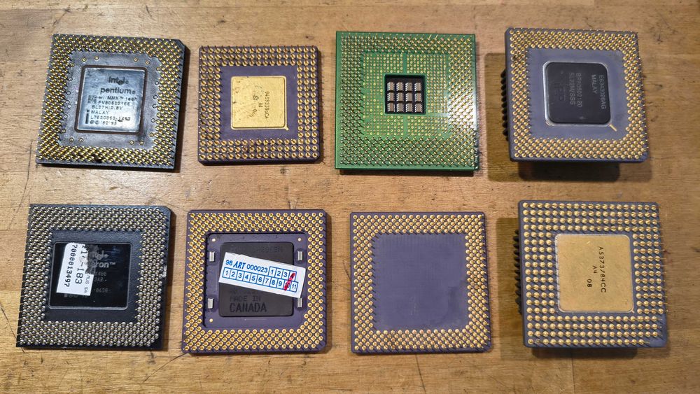 Kolekcja RETRO CPU (8 szt.) – Intel i486 DX2, ST 6x86, Pentium OverDrive! OKAZJA