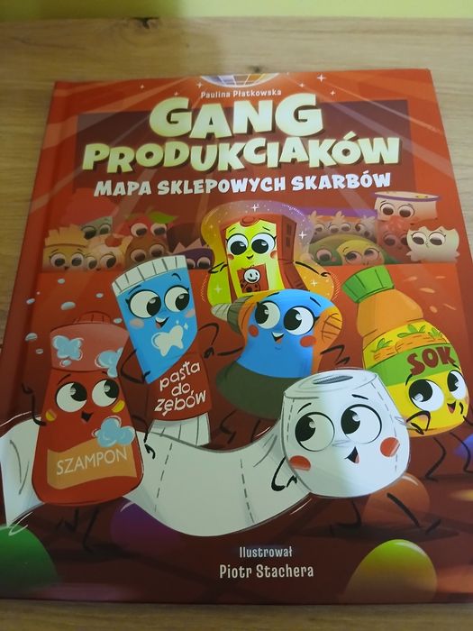 Książka Gang Produkciaków mapa sklepowych skarbów