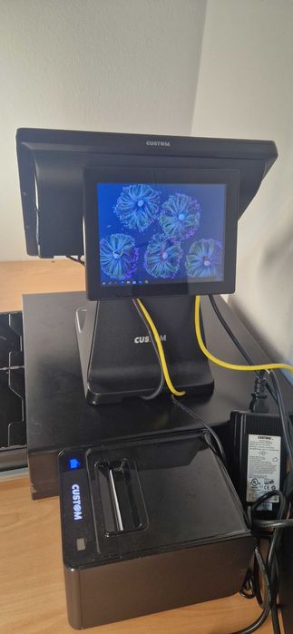 POS monitor Tátil + impressora térmica 80mm + Gaveta dinheiro