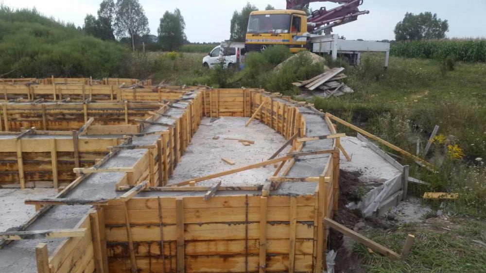 Залить фундамент, бетонные работы, своя опалубка, монолитные работы.