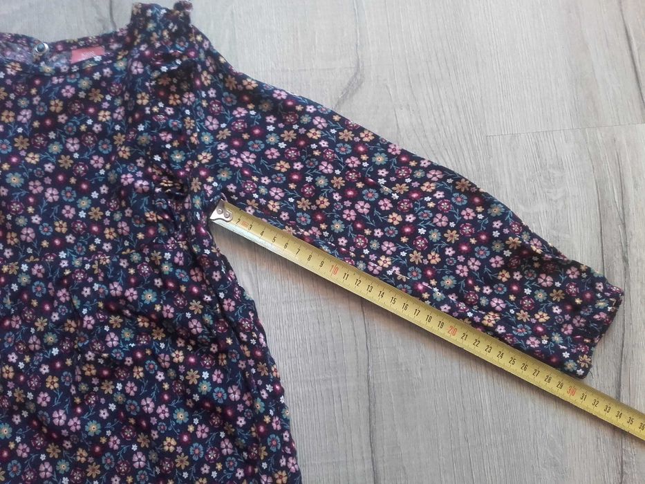 bluzka z dł. rękawem BOHO w kwiatki, falbanki Kiki & Koko (KIK) 122cm