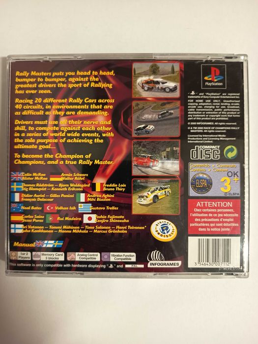 Rally Master PSX PS1 PlayStation 3XA komplet