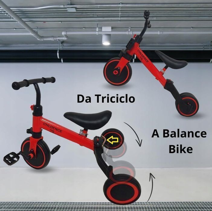 Trójkołowy Rower Bez Pedałów 3X1 1-5 Lat Powystawowy