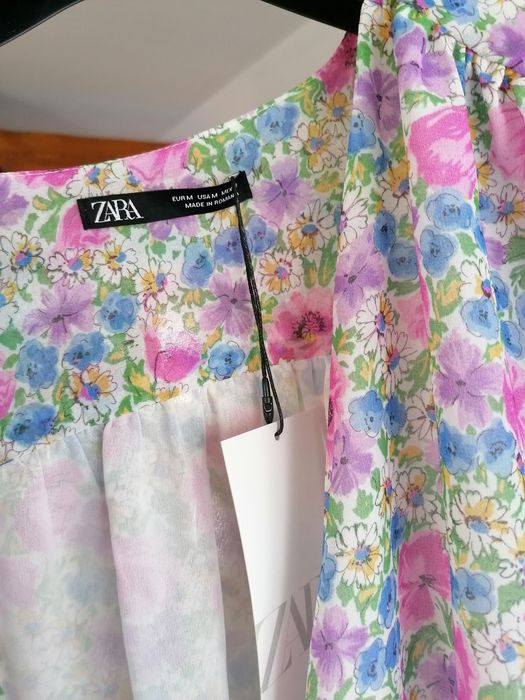 Bluzka body w kwiaty Zara M