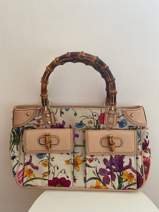 Сумка Gucci Bamboo Flora