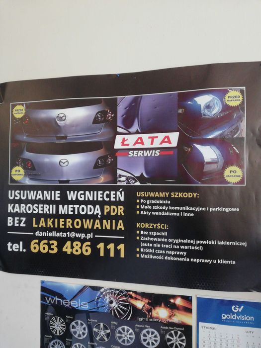 Usuwanie wgnieceń w karoserii samochodowej metodą PDR bez lakierowania