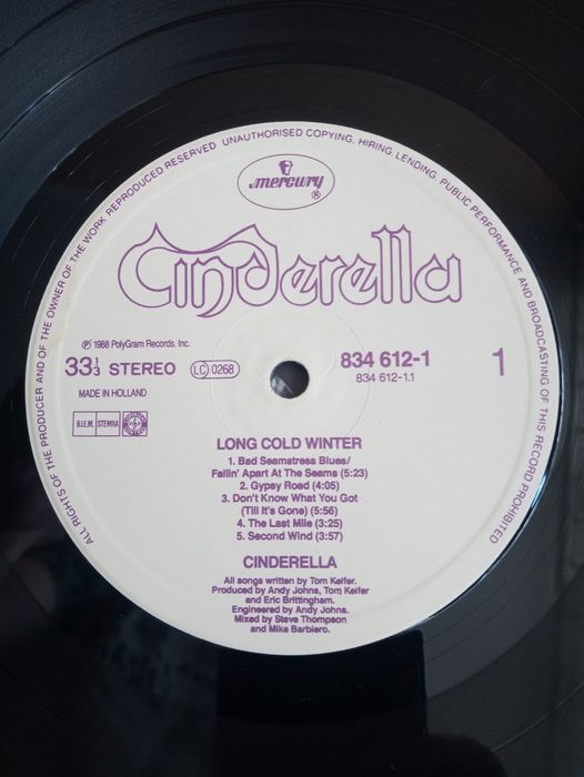 Cinderella-Long Cold Winter-LP-winyl,vinyl
