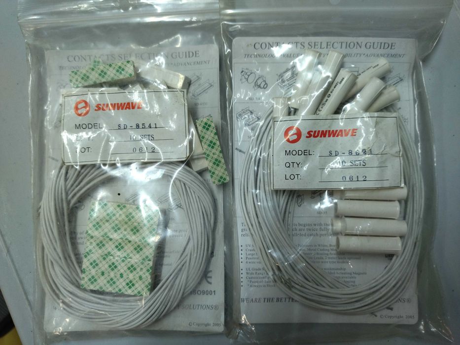 Магнитный контактный датчик геркон для сигнализаций