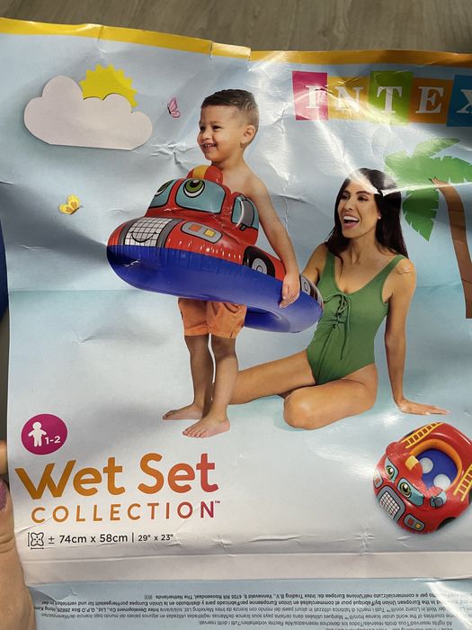 Надувний круг Пожежна машина Intex 1-2 роки